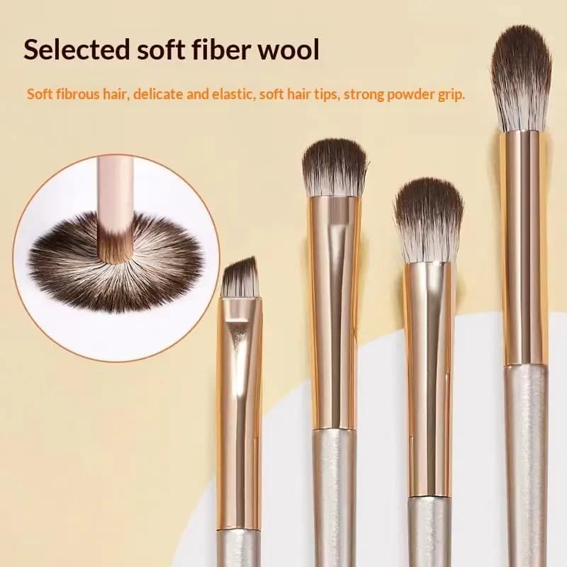 {Winter4} Set di 8 pennelli per il trucco degli occhi, pennello per ombretto di precisione, pennello per trucco ultra morbido, strumento per trucco occhi e eyeliner