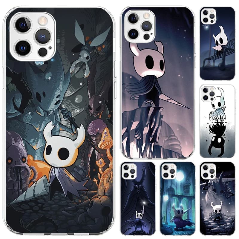 Hollow Knight Cartoon Phone Case for Iphone 16 15 14 13 12 Mini 11 Pro Max X XS XR 7 Plus 8 SE 2020 Soft Case with Funda print