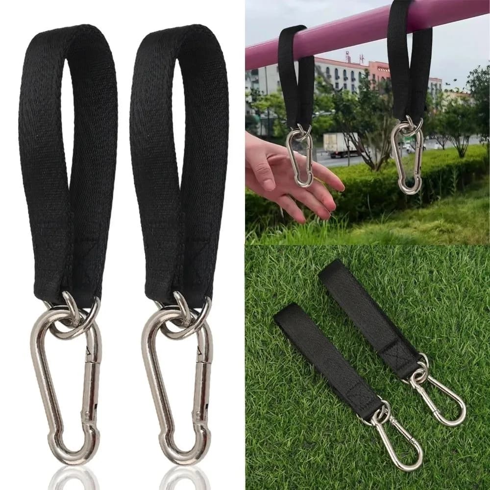 New Practical Straps for Tree Swing, Resistant Straps for Camping, Robust Ring Hook for Amaca, Boxing Bag, Altalena, Horizontal Bar