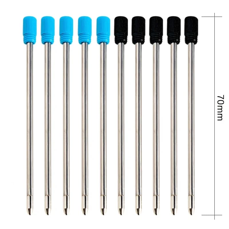 20 Pezzi Ricariche per Penna a Sfera in Metallo da 0,5mm, Lunghezza 70mm per Penna Crystal Diamond, Ricariche Sostituibili da 7cm per Ufficio e Business