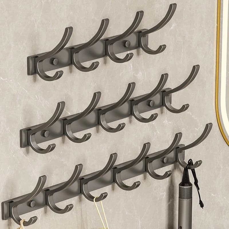 no drill Door Behind Hook Storage Wall Hanging Clothes Hanger Coat Hook Punch-free Bathroom Hanger Bedroom Organizer Storage Kit