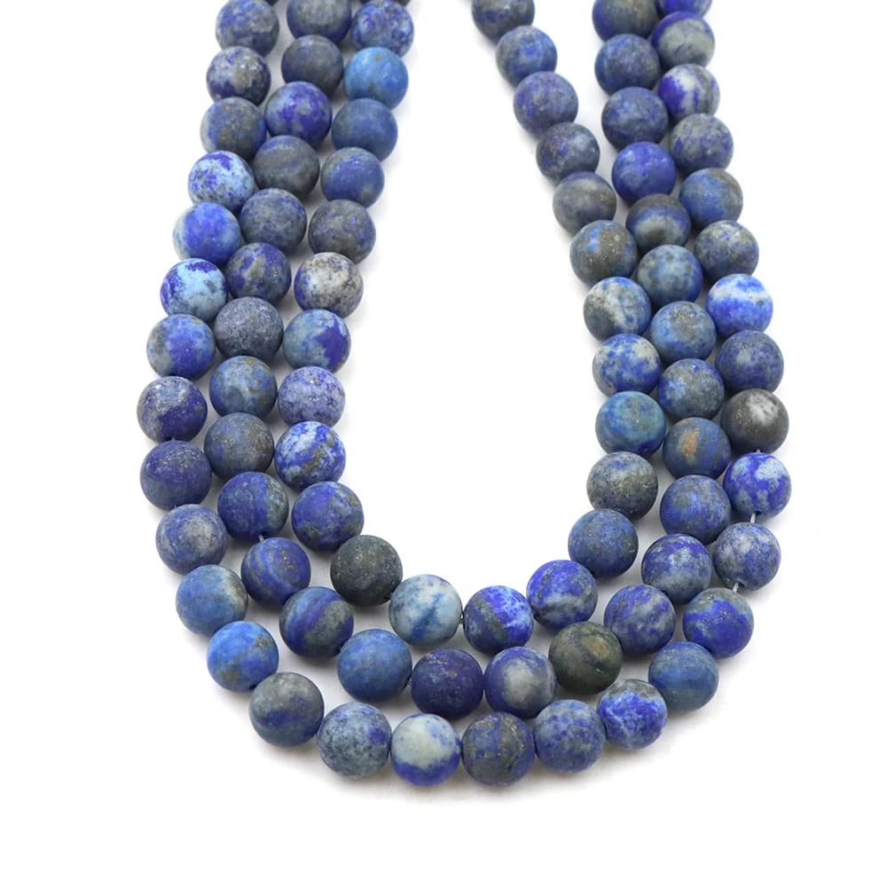 4-10mm Natural Stone Opaque Smalt Lapislazzuli Opaco Beads Sparses for Production of FAI Jewels by TE Bracelet Necklace by Distanziatore Wholesale