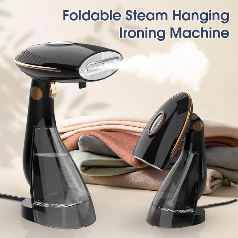 Vaporizzatore per indumenti portatile da 1500 W con grande serbatoio dell'acqua Riscaldamento rapido Spegnimento automatico Vapore continuo per stirare i vestiti