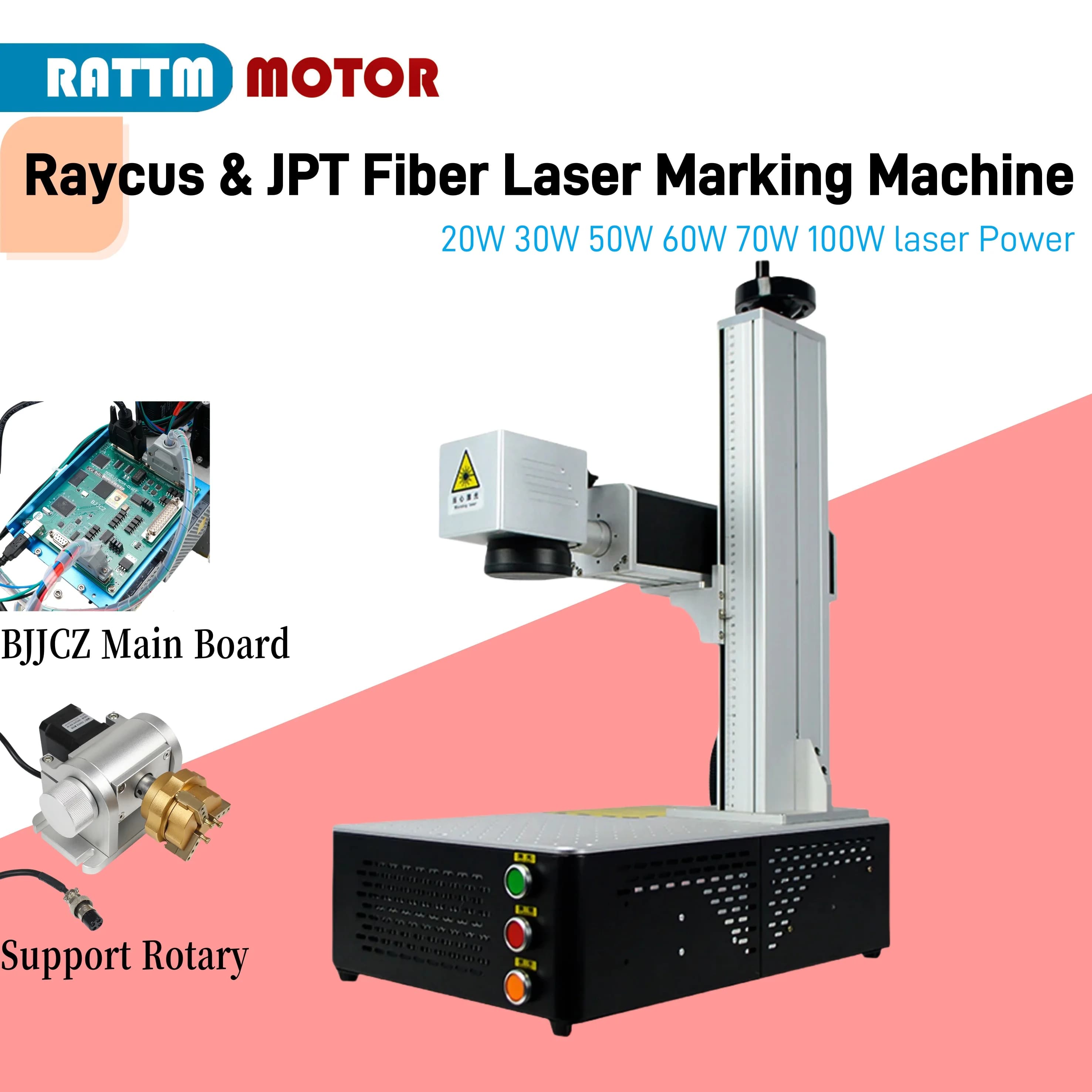 EZCAD V2 Raycus Max JPT Macchina per marcatura laser a fibra 20W 30W 50W 60W 100W Carte metalliche Acciaio inossidabile Oro Argento Anello incisione