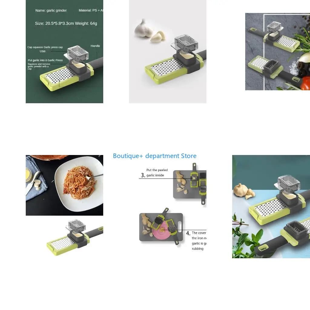 E1PD Portable Grinding Grater Cutting Garlic Grinder Kitchen Vegetable Grater