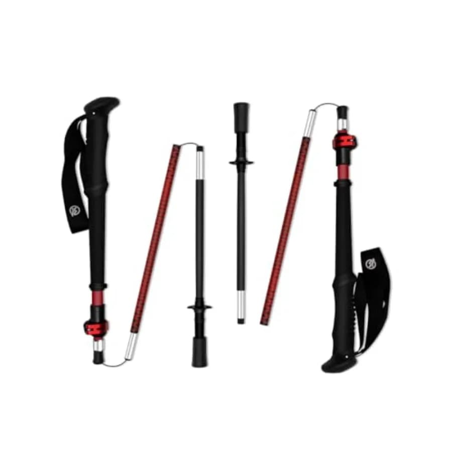 Ultralight Carbon Fiber Trekking Sticks 198 g Adjustable Folding Trekking Sticks For Backpack 110130 cm Trekking Race