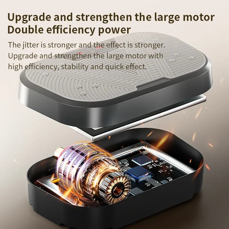 Vibration Plate with Remote Control-Home Weight-Loss Gadget for Full-Body Shaking & Slimming (250kg Max Load)