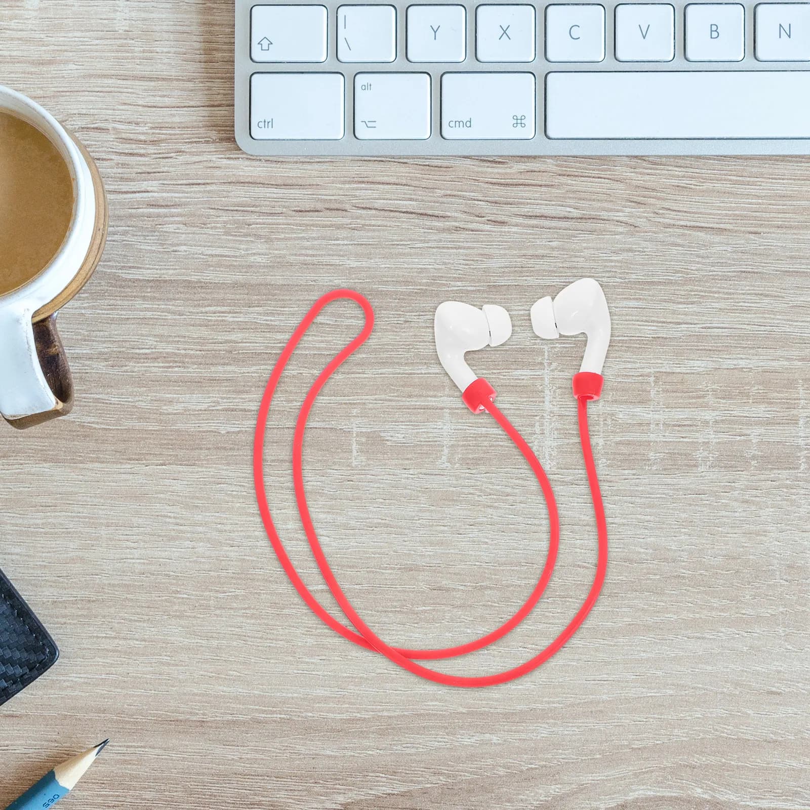 Anti-Loss Lanyard Silicone Earbud Strap Detachable Portable Secure Fit for Sports Travel Everyday Use Vibrant Color
