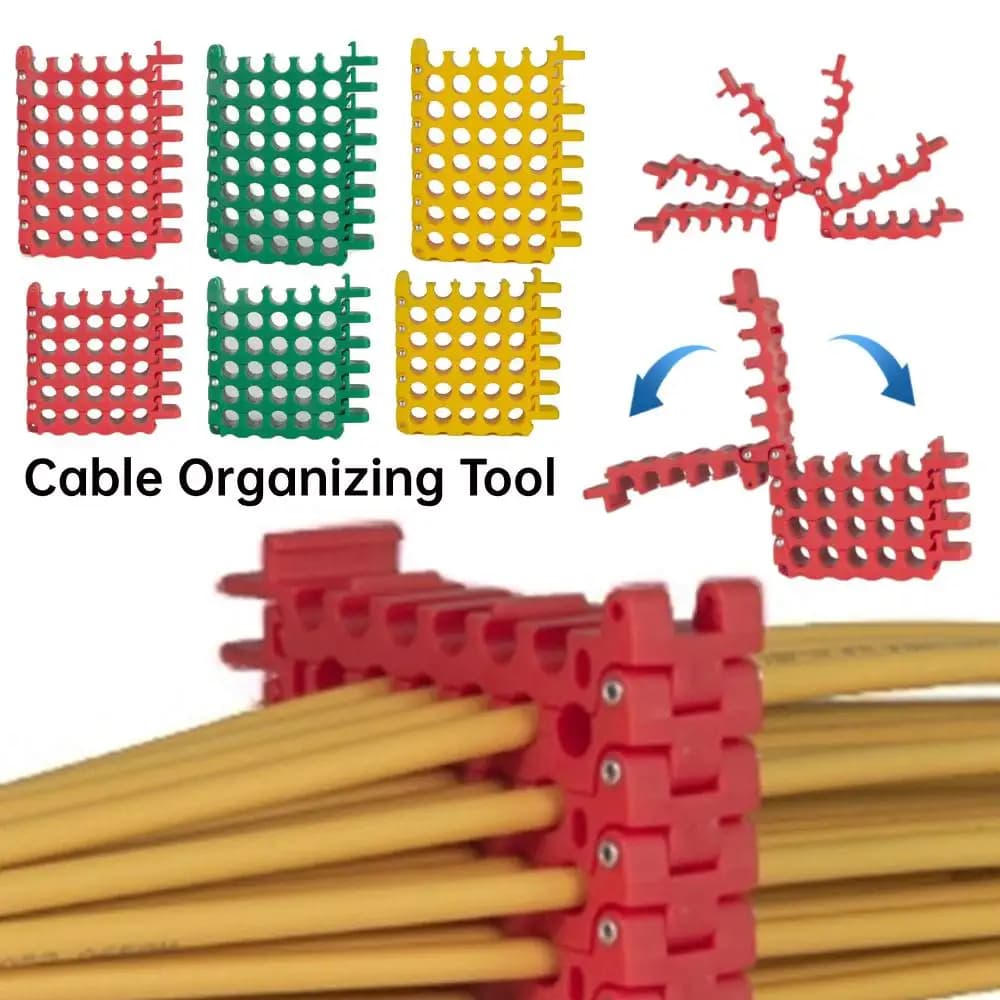 Pacchetto di cavi di rete per strumenti per l'organizzazione dei cavi, pettine per centro dati, stanze di server e sala macchine Cat5 Cat6 cat7 Gestione dei cavi