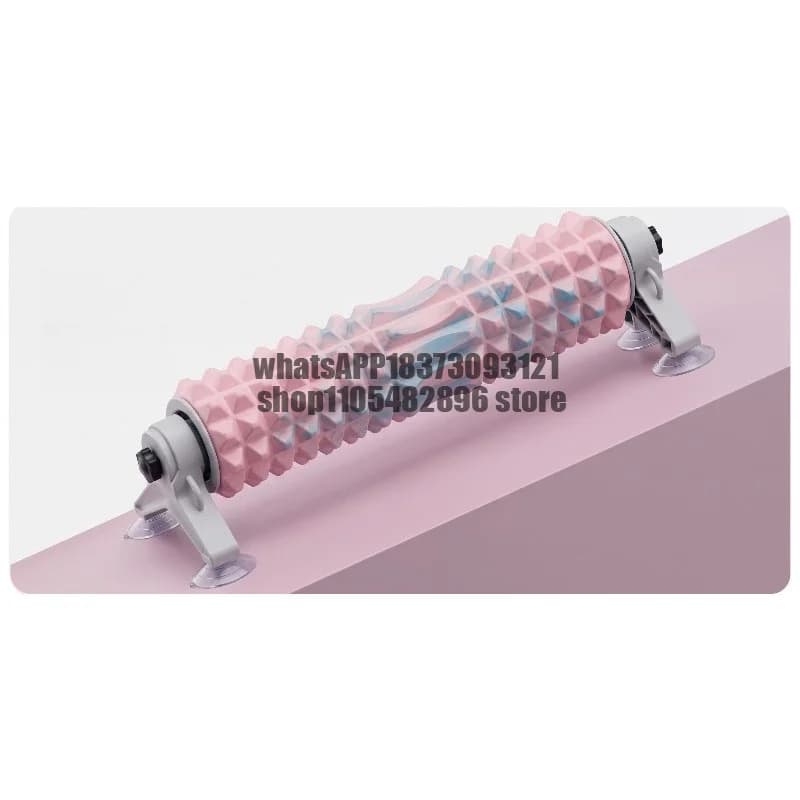 Removable suction cup type yoga column foam shaft roller with bracket