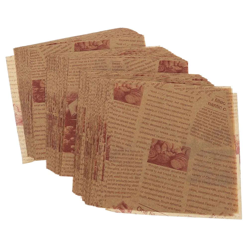 200 Fogli di Carta da Forno Antiaderente, Impermeabile e Resistente all'Olio per Forno e Friggitrice ad Aria, per Avvolgere Torte, Pane e Biscotti