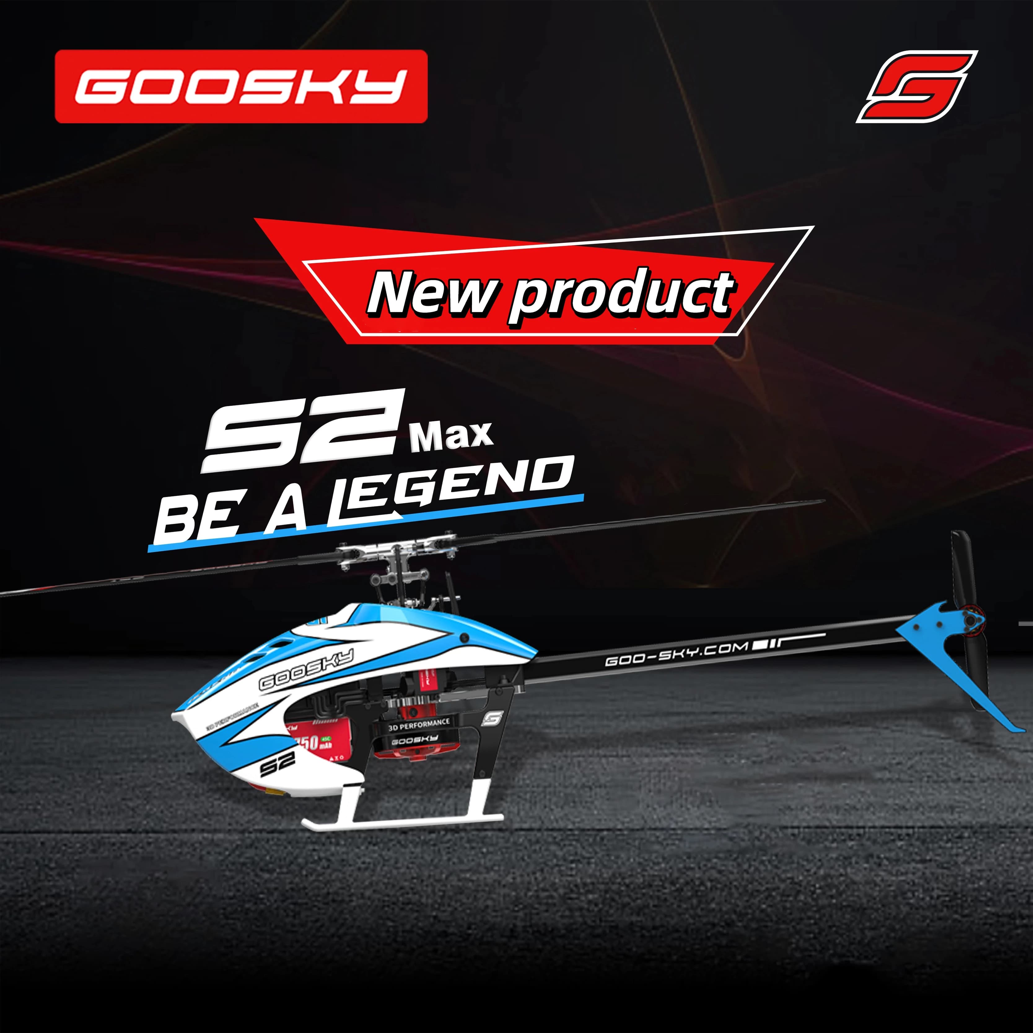 Goosky S2 Max RC Elicottero Brushless Direct Drive 6 Canali 3D Stunt Modello di Aereo di Controllo Remoto Professionale Giocattolo