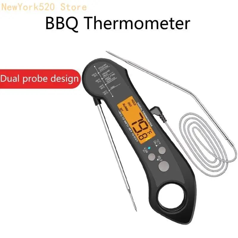 Termometro digitale con doppia sonda Termometro per alimenti impermeabile per cucinare N84C