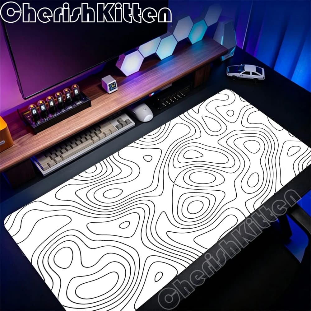 Gaming PC Deskmat Laptop Pc Accessory Non-slip soft Mat Strata Liquid Computer Mouse Pad XXL size Mousepad Large 90x40cm Mats