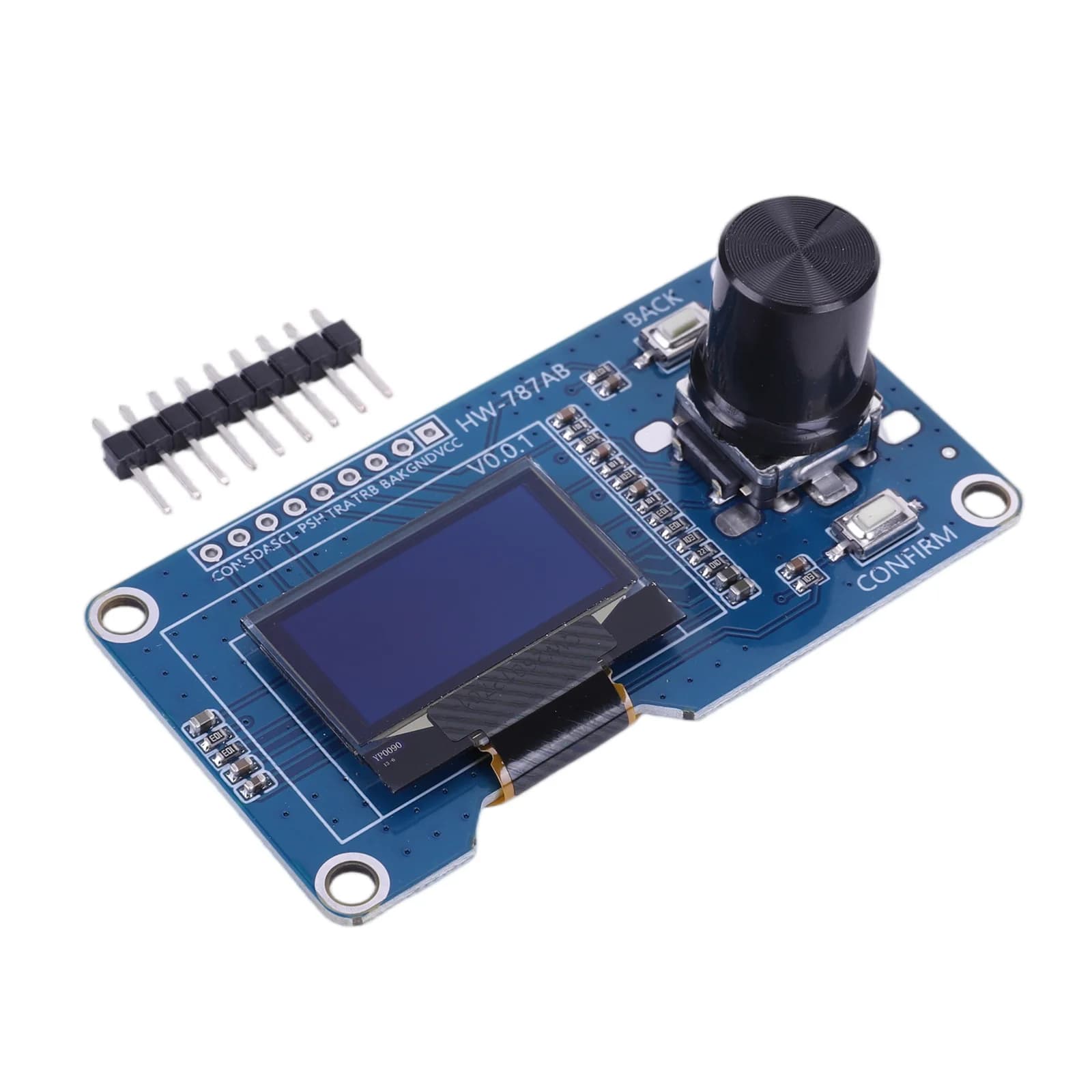 I2C OLED Screen with Rotary Knob 1.3/0.96 Inch Volume Control Encoder Display Menu Navigation OLED Module for Arduino STM32