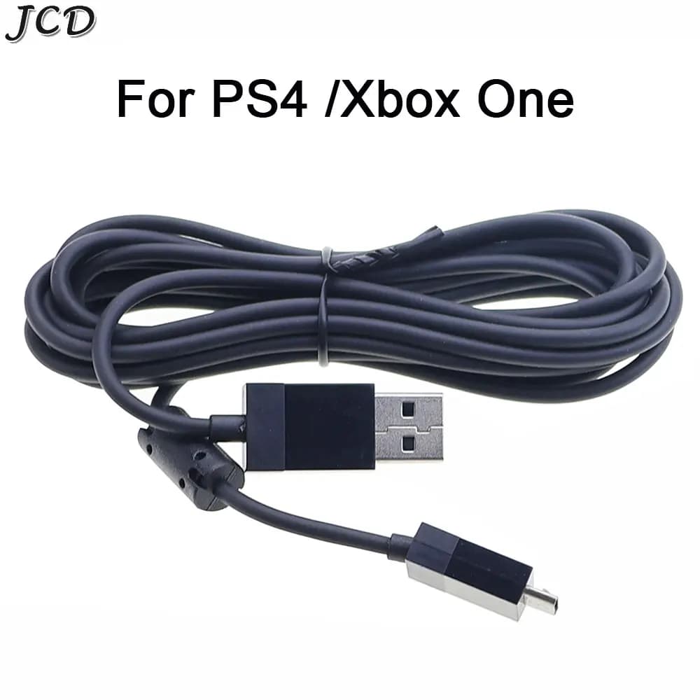 Cavo dati di ricarica JCD da 2,75 m per PS4/XBOX ONE Controller con maniglia Cavo di ricarica USB Linea di alimentazione Accessori per giochi