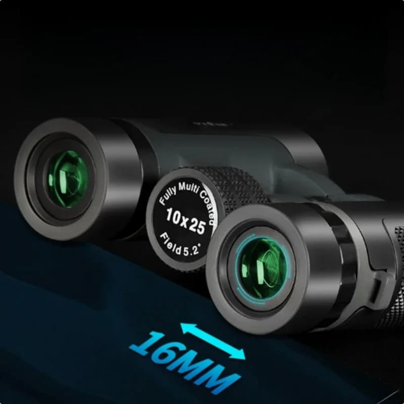 Binocolo 10X25 Mini Portatile con Prisma Bak4, Adatto per Birdwatching e Concerti, Telescopio Monoculare