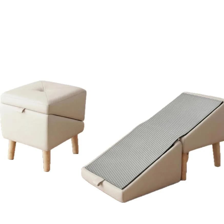 Pet stairs dog bed steps small dog ladder elderly dog slope folding bedside sofa wave stairs
