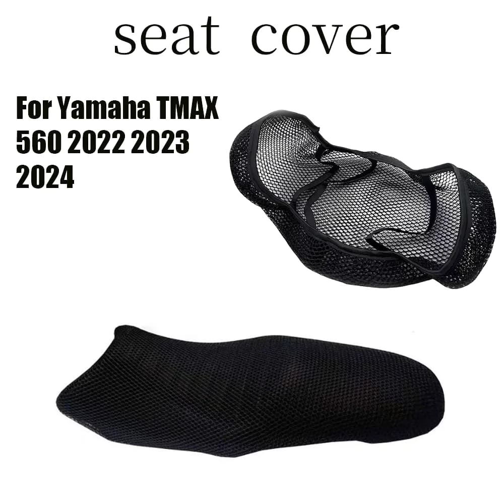 Per Yamaha TMAX 560 2022 2023 2024 Accessori Moto Sedile 3D Protezione Solare Traspirante Mesh Cuscino Anti-Slip Coprisedile