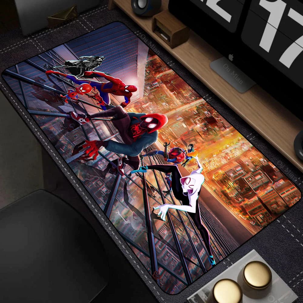 Tappetino per Mouse Spider-Man, Accessori per Computer, Tappetino da Gioco con Bordo Rialzato, Tappetino Antiscivolo in Gomma per Tastiera PC Gamer