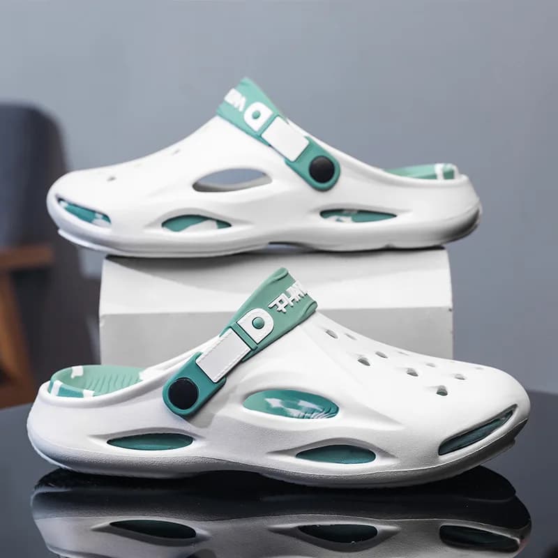 Pantofole da uomo Zoccoli Pantofole da uomo con soletta in EVA alla moda con supporto per l'arco plantare Scarpe da giardino impermeabili per scarpe da spiaggia da uomo