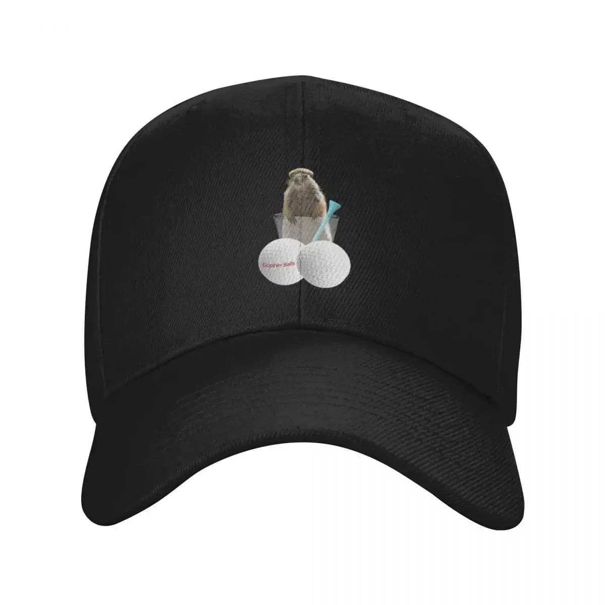 Gopher Balls Cappello da baseball, cappello per feste di compleanno, cappello da golf, cappelli da donna originali, da uomo