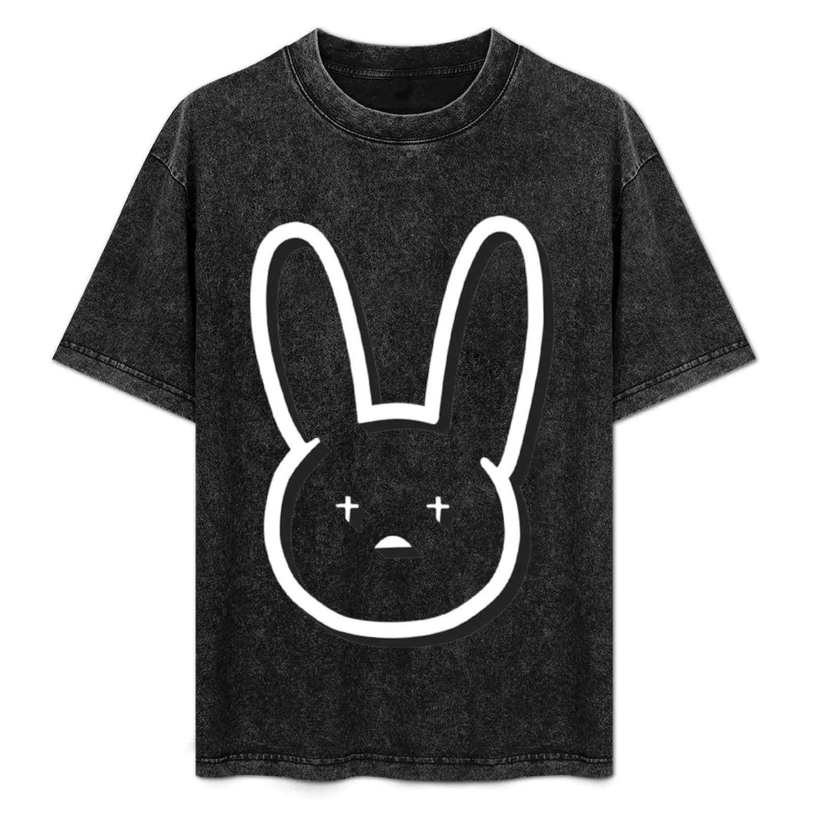 Bad Bunny T-Shirt Minimalist Casual Short Sleeve Top