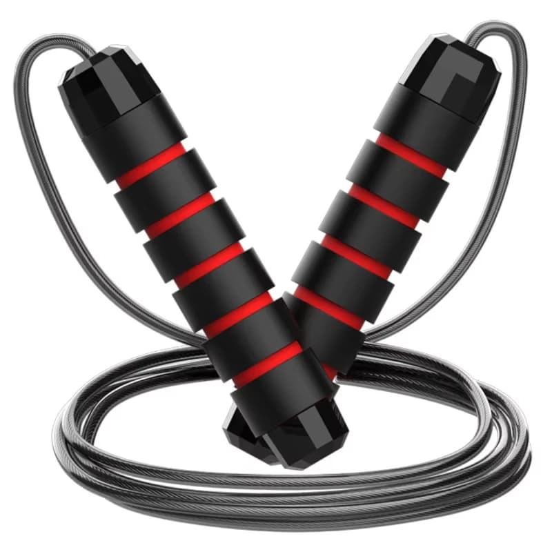 Adjustable Steel Wire Speed Jump Rope Weighted Cardio Skipping Rope with Non-Slip Handles for Boxing HIIT Gym Home Workout
