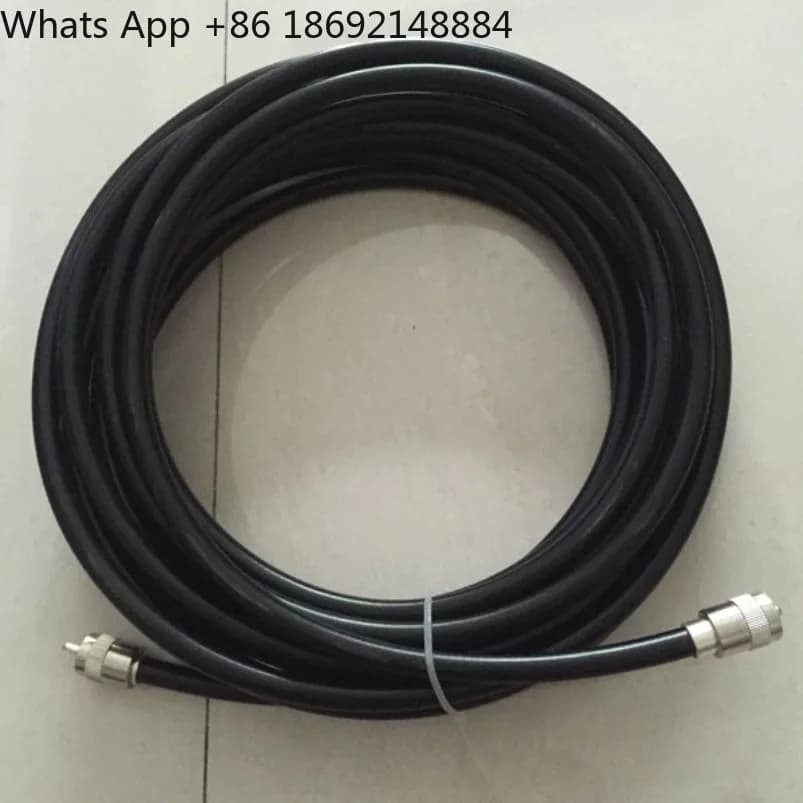 Cavo di connessione per piattaforma ripetitrice walkie-talkie 50-7 in rame puro, per applicazioni marine ad alta frequenza, 10 metri