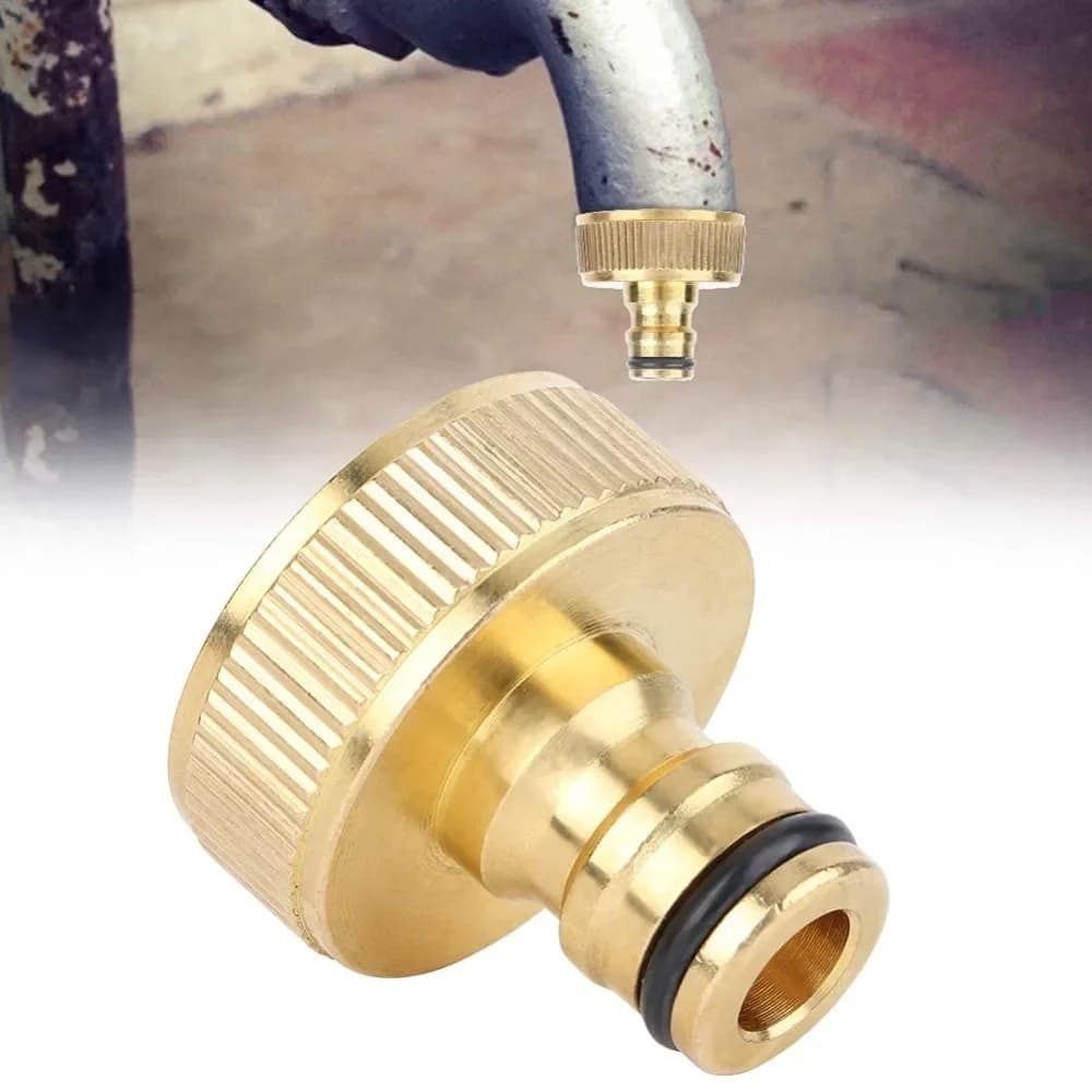 Novelty 2025 1 pcs Water Gun Faucet Adapter Internal Tooth Adapter 1 Inch Connector Brass Garden Faucet Brass Fittings Brass