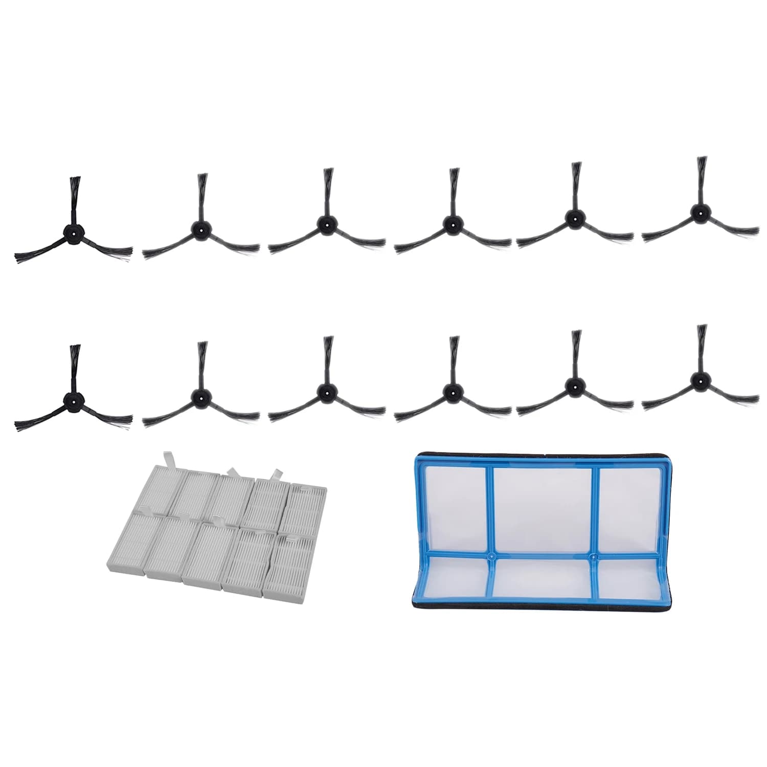 Filtro Antipolvere Primario BAAM, Spazzola Laterale, Filtro Hepa Efficiente per Robot Aspirapolvere Ilife V5 V5S V3 V3S V5pro V50 V55 X5 V5S Pro