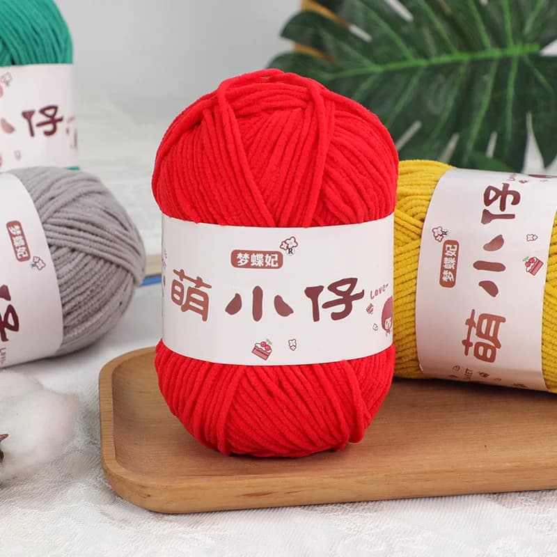 1Pc 50g Hand Knitting Chenille Polyester Yarn Handmade Crochet Yanr Knitting sweater hat sock scarf Crocheting amigurumi bag