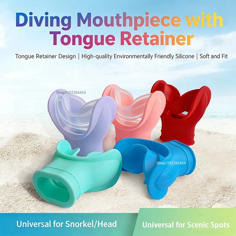 Universal Silicone Bushing for Diving, Valve for Regulator, Snorkel, Apnea and Water Sports Accessories
