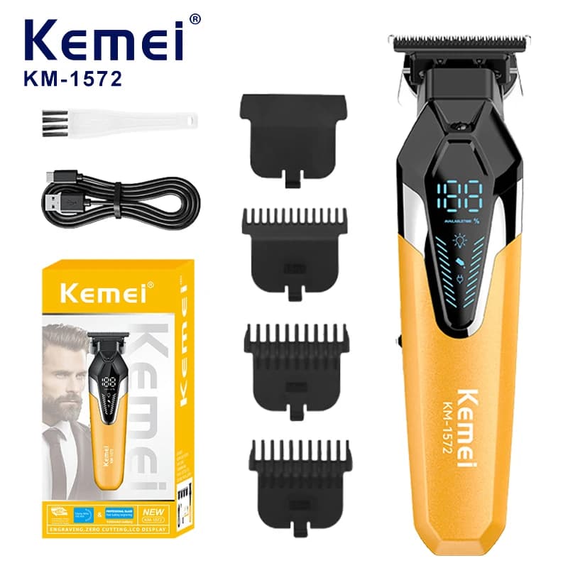 Kemei Haircuts Electric Haircuts Professional Haircut Machine Rechargeable Haircut Trimmer for Men KM-1572