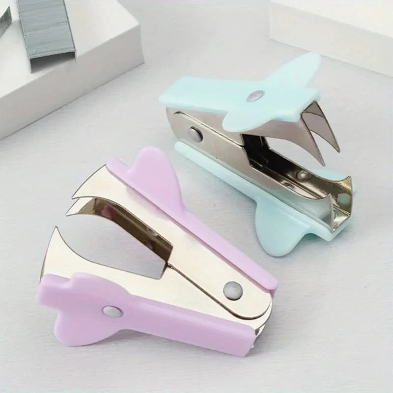 1-10 pezzi di colori assortiti, strumenti per ufficio, smacchiatore per graffette, accessori per scrivania.