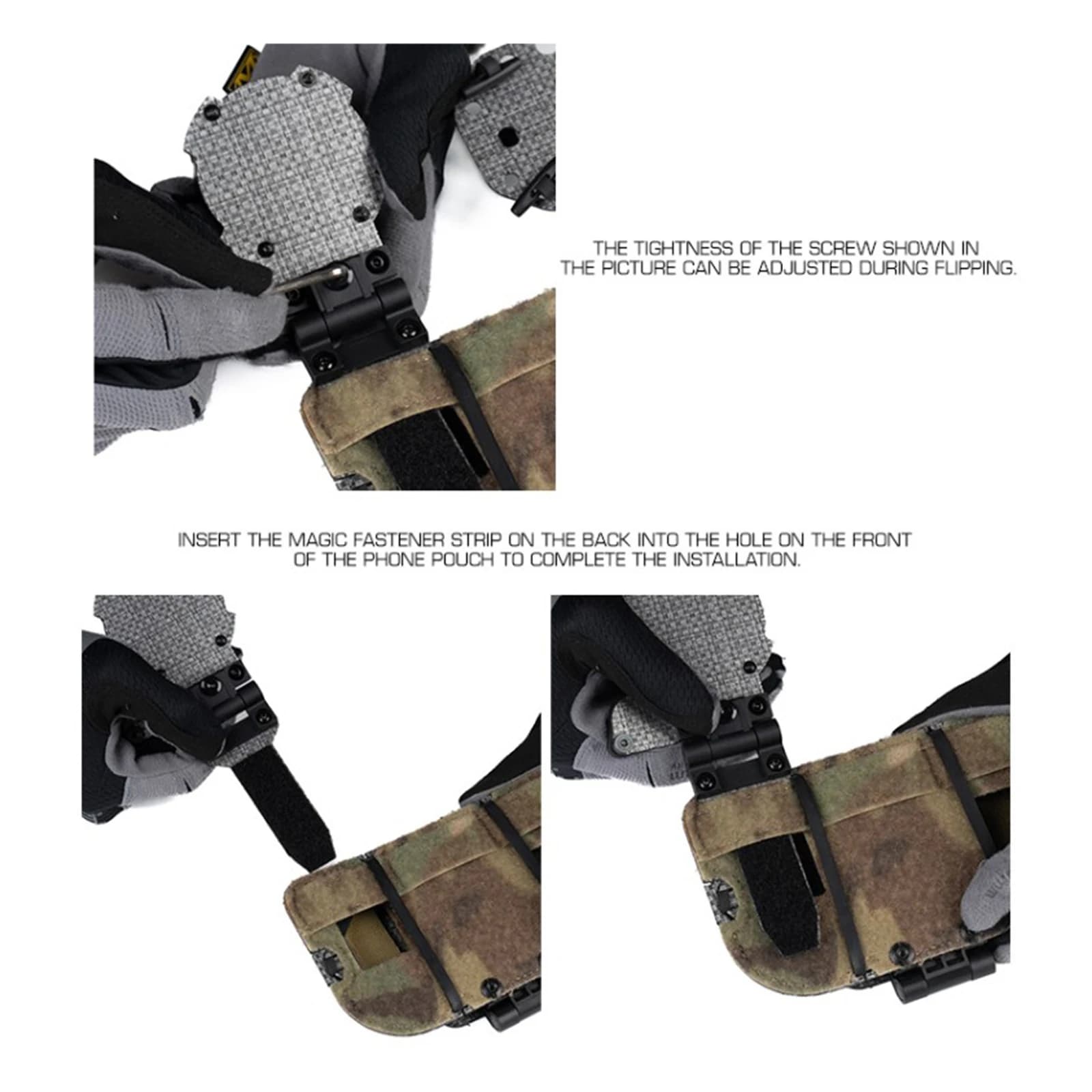 Phone Navigation Board With Compass Foldable Mobile Phone Mount Adjustable Phone Holder Board Outdoor Hunting Camping Sport Gear