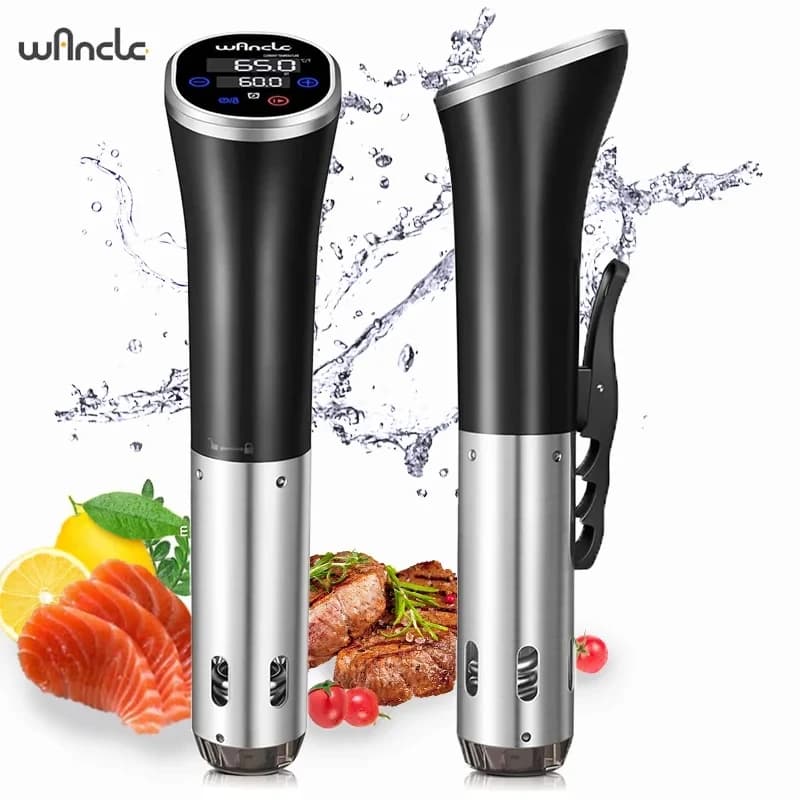 Wancle 1100W Sous Vide Fornello LCD Touch Circolatore ad immersione Cottura accurata Fornello sottovuoto impermeabile IPX7 con display digitale