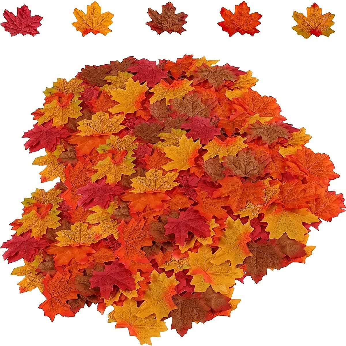 Artificial Silk Maple Leaves Plants Home Dining Table Vases Wedding Bridal Bouquets Autumn Yard DIY Hairpin Gift DIY Decorations