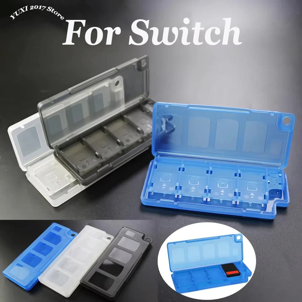 YUXI 1/2PCS Custodia Protettiva 10 in 1 per Schede di Gioco, Organizzatore per Schede di Gioco Switch