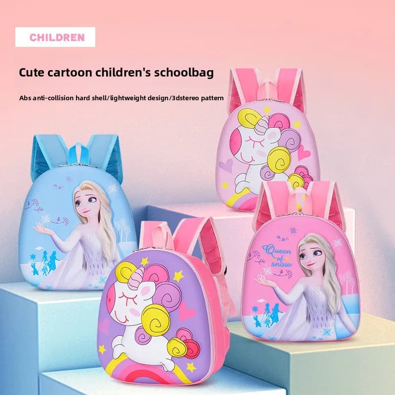 Nuovo Zaino per Bambini 3D Principessa Elsa, Carino e alla Moda, Regalo per Scuole Primarie e Secondarie