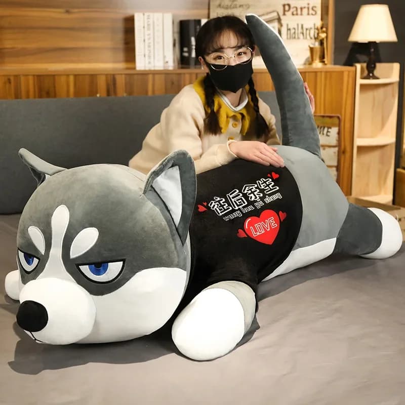 Cuscini decorativi per letto decorazioni per la casa cuscini decorativi per divani grande bambola Husky cuscino imbottito coccolone cuscini regalo di compleanno