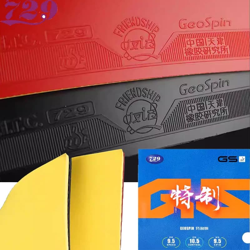 Ping Pong Friendship 729 Special Master/GS Pips In, Professional Quality, Genuine