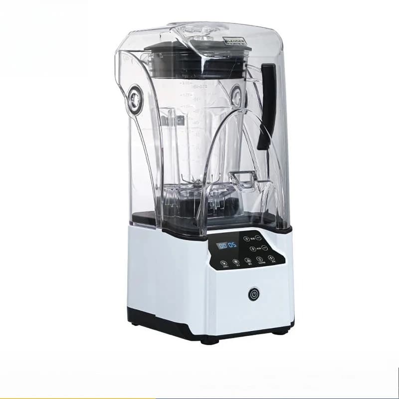Frullatore Silenzioso da 2,2L con Coperchio, Macchina per Smoothie con Ghiaccio 2000W, Frullatore Professionale per Alimenti, Mixer, Spremiagrumi