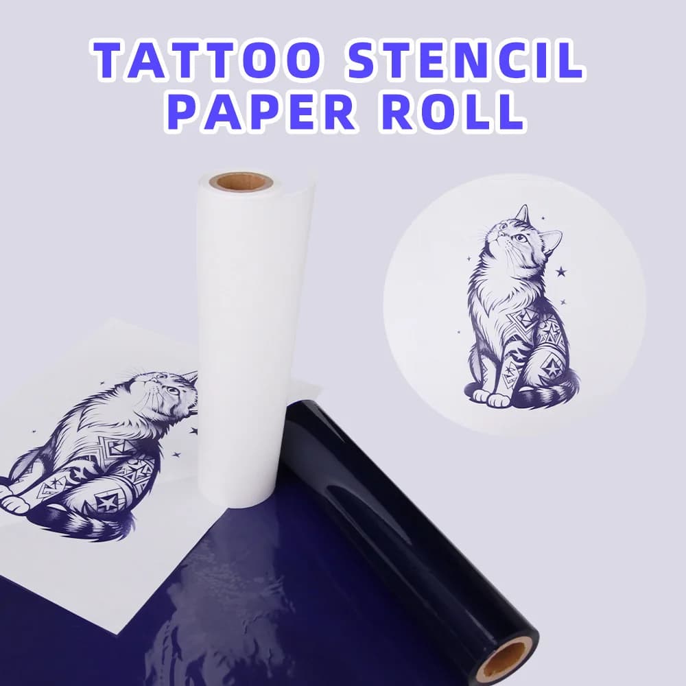 Tattoo Equipment Tattoo Thermal Transfer Paper Machine Transfer Film Cylinder Roll Transfer Paper 30M Machine Printed Paper