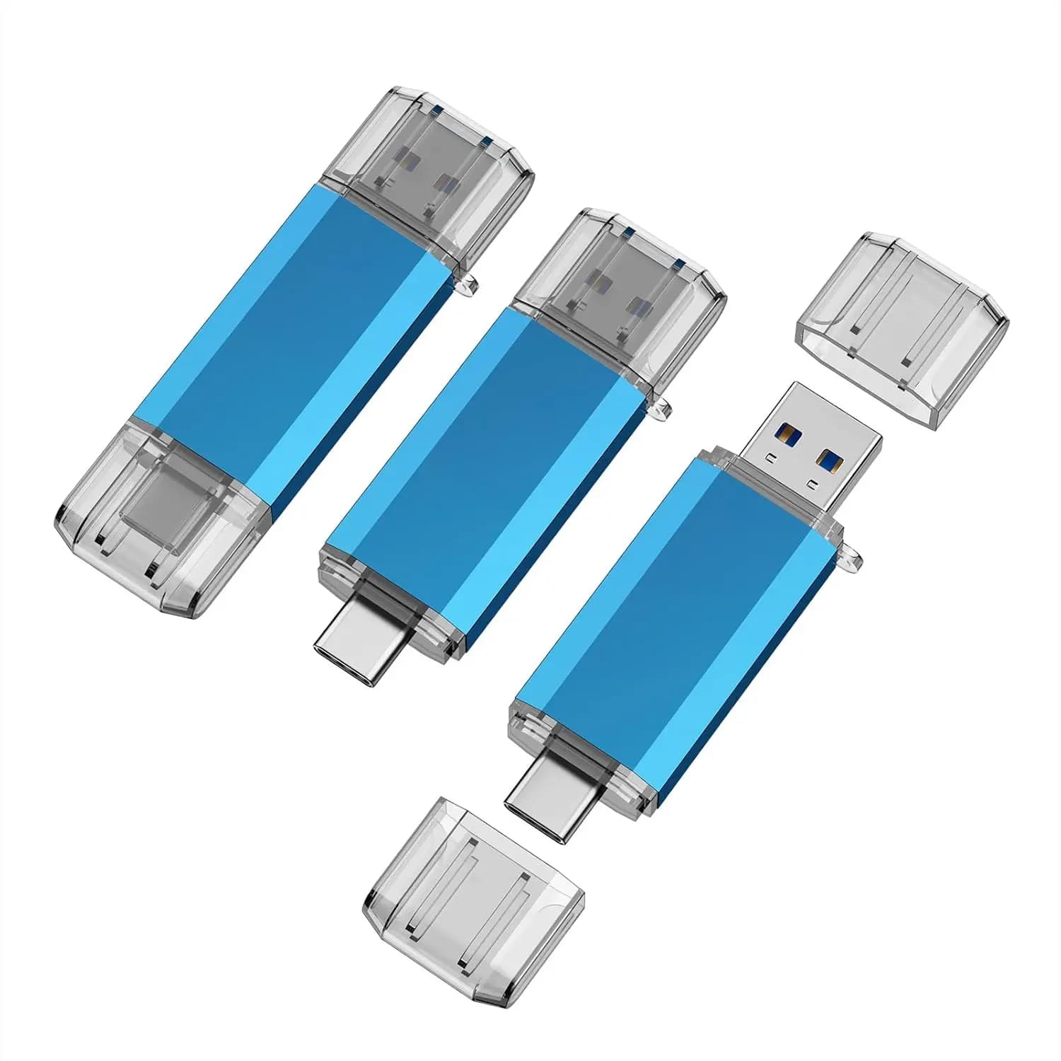 Chiavetta USB C da 32GB, Confezione da 3, 2 in 1 OTG USB 3.0 Tipo C, Memoria Flash per Smartphone, Laptop e Tablet PC