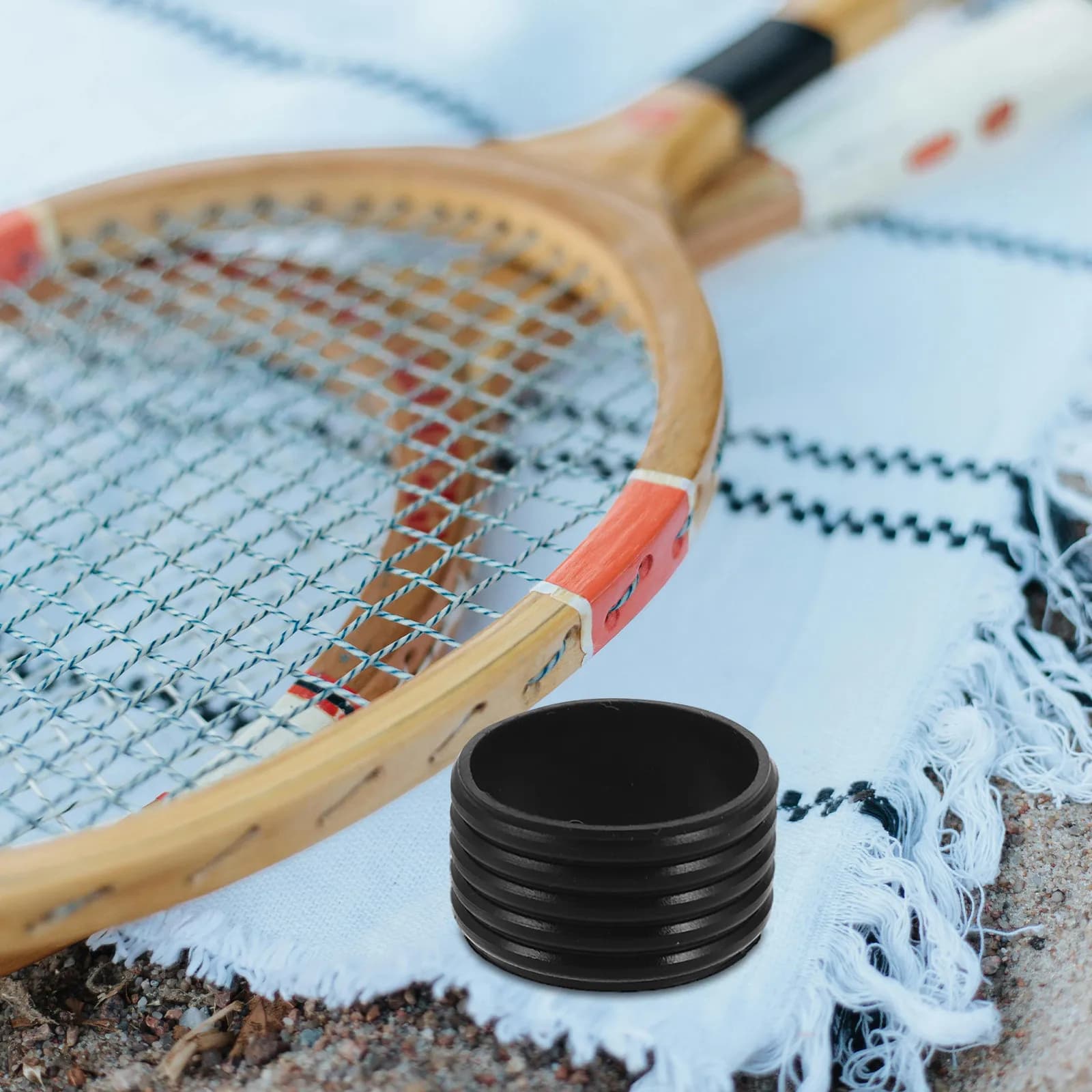 Set di 8 Fasce in Silicone per Racchette da Tennis, Antiscivolo, Assorbenti, Antiurto per Badminton, Pickleball, Squash e Paddle