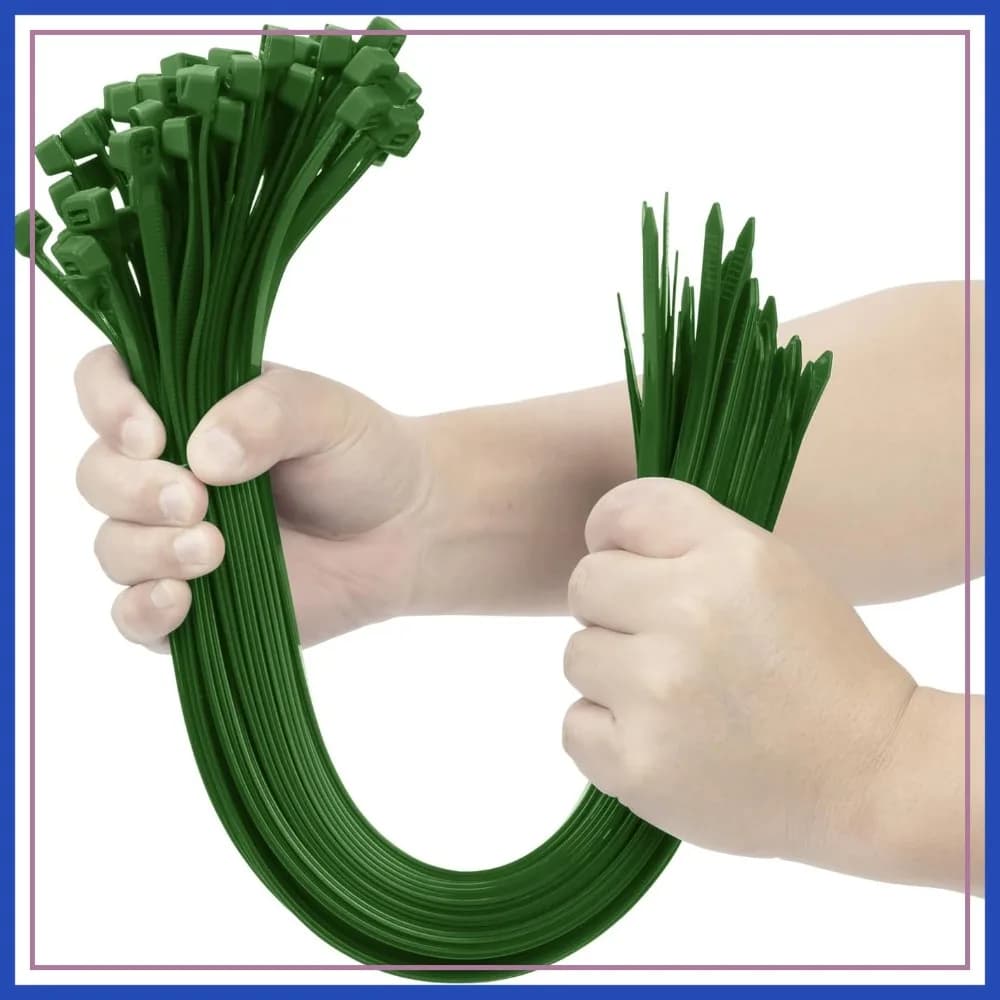 Fascette stringicavo da 24 pollici, resistenti, confezione da 100, 200 libbre di resistenza, fascette in plastica ultra resistenti, fascette extra lunghe, resistenti ai raggi UV per interni ed esterni