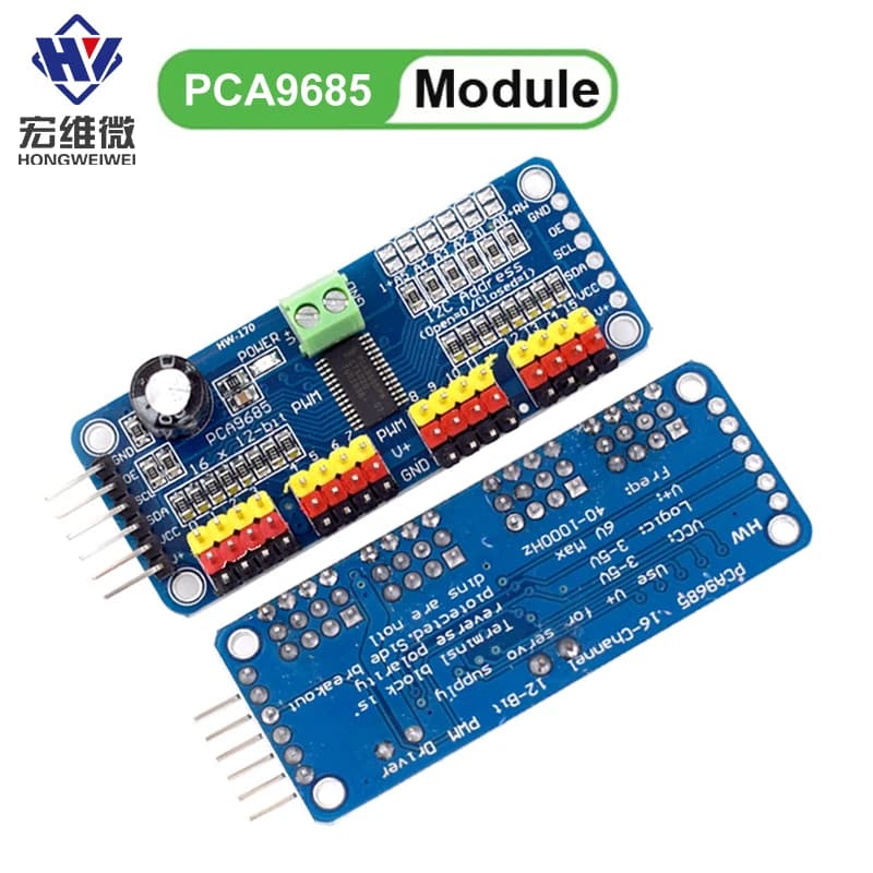 16 channel PWM Servo Servo Drive Board Robot Controller IIC Interface Driver Module PCA9685 For Raspberry Pi