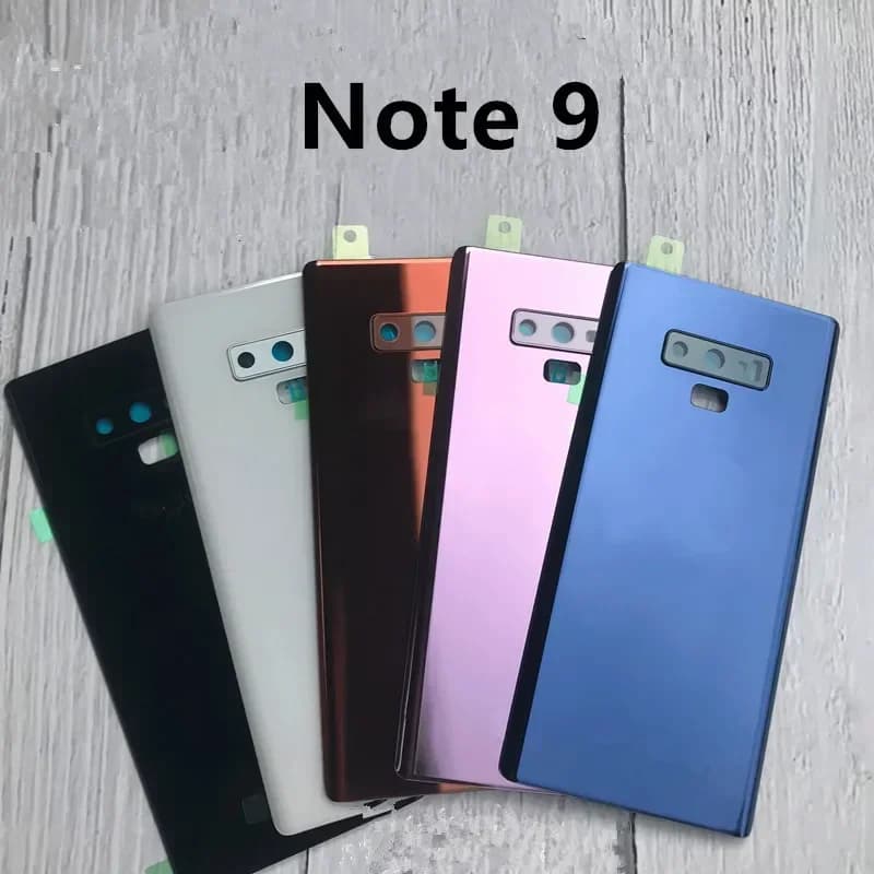 Note9 Housing For Samsung Galaxy Note 9 N960 6.4" Glass Battery Back Cover Repair Replace Door Rear Case + Camera Lens