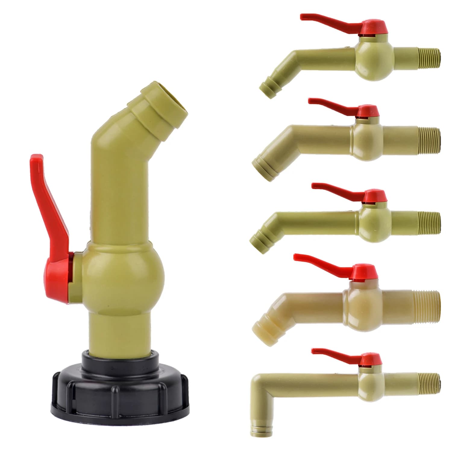 Pressa per filtro del rubinetto del serbatoio da giardino S60X6 IBC Adattatore per scatola dell'acqua Allunga la valvola del connettore Robusto trattamento dei fanghi del tubo flessibile del rubinetto in plastica